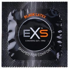 EXS Black - latexový kondom - černý (100 ks)