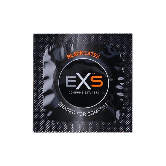 EXS Black - latexový kondom - černý (100 kusů)