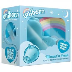   Unihorn Mount'n Peak - nabíjecí stimulátor klitorisu jednorožec (modrý)