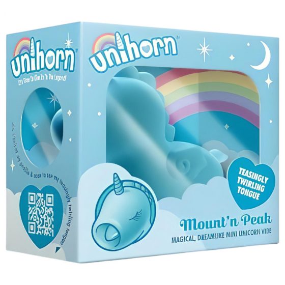 Unihorn Mount'n Peak - nabíjecí stimulátor klitorisu jednorožec (modrý)