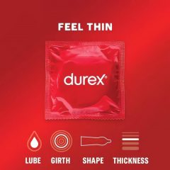 Durex Feel Thin - kondomy pro realistický pocit (18 ks)