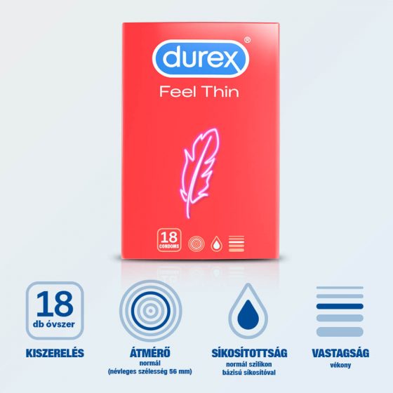 Durex ultra tenké kondomy pro ještě intenzivnější pocit (18ks)