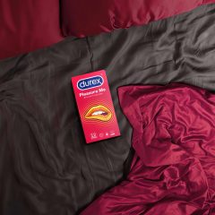   Durex Emoji PleasureMe - vroubkovaný a tečkovaný kondom (12 ks)