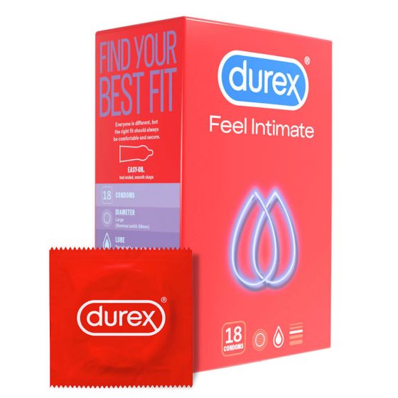 Durex Feel Intimate - tenkostěnné kondomy (18 ks)