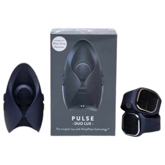 Pulse Duo Lux - akumulátorový, rádiový masturbátor-parvibrátor (šedý)