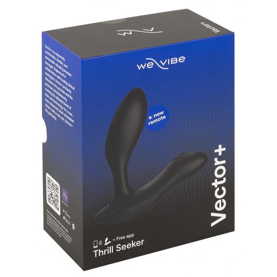 We-Vibe Vector+ - dobíjecí, vodotěsný, inteligentní anální vibrátor (černý)