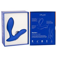   We-Vibe Vector+ - dobíjecí, vodotěsný, inteligentní anální vibrátor (modrý)