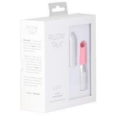   Pillow Talk Lusty - dobíjecí vibrátor s jazykovou hůlkou (růžový)