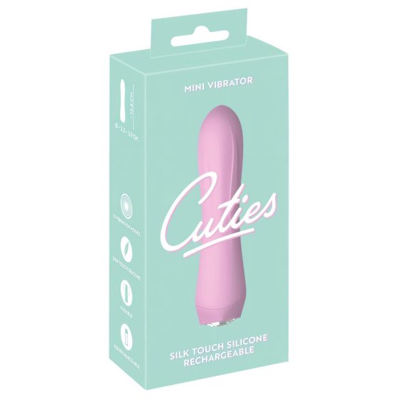 Cuties Mini 4 - dobíjecí, vodotěsný vibrátor (růžový)