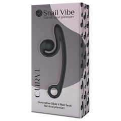   Snail Vibe Curve - 2v1 vibrátor s stimulátorem klitorisu (černý)