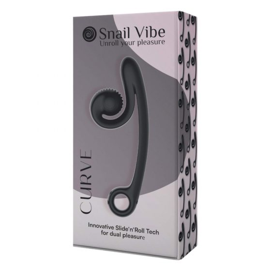 Snail Vibe Curve - 2v1 vibrátor s stimulátorem klitorisu (černý)