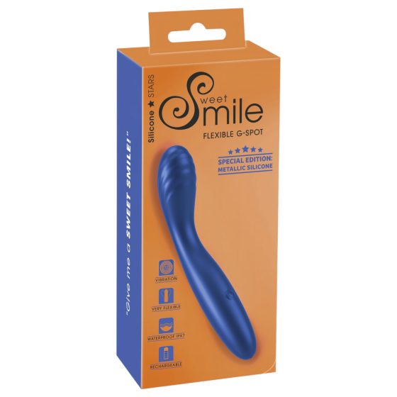 Smile - flexibilní G-bod vibrátor (modrý)