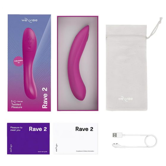 We-Vibe Rave 2 - chytrý dobíjecí vibrátor pro bod G (růžový)