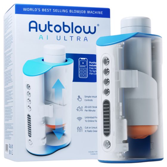 Autoblow A.I. Ultra - síťový super ústní masturbátor (bílý)