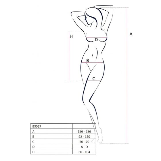 Passion BS027 - extrémně síťované minišaty (červené) - S-L