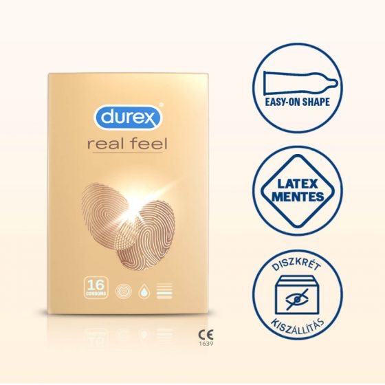 Durex Real Feel - bezlatexové kondomy (16ks)