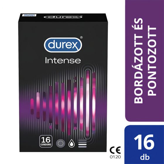 Durex Intense - vroubkované a tečkované kondomy (16 ks)