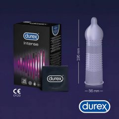 Durex Intense - vroubkovaný a tečkovaný kondom (16 ks)