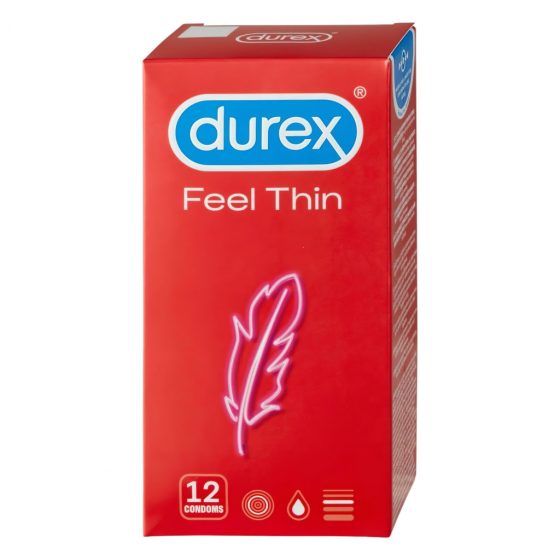 Durex Feel Thin - balení kondomů s pocitem života (3 x 12 ks)