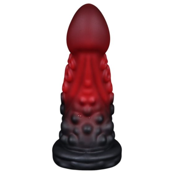 OgazR - chobotnicová dildo - 19 cm (červeno-černé)