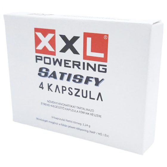 XXL powering Satisfy - silný výživový doplněk pro muže (4ks)