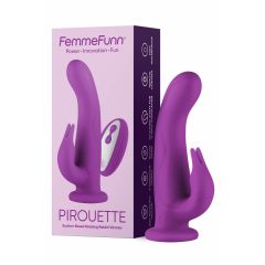   FemmeFunn Pirouette - dobíjecí, rádiový, prémiový vibrátor (fialový)