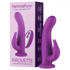   FemmeFunn Pirouette - dobíjecí, rádiový, prémiový vibrátor (fialový)