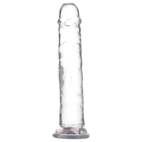 Addiction Crystal - dildo s přísavkou (průsvitné) - 20cm