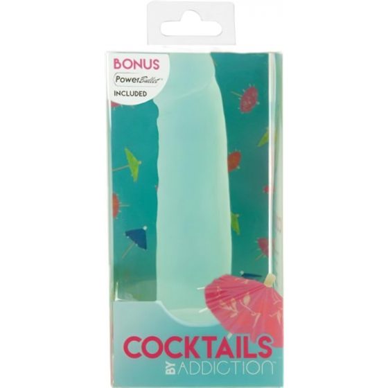 Addiction Cocktails - silikonové dildo s přísavkou (zelené)