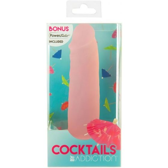 Addiction Coctails - silikonové dildo s přísavkou (broskvové)