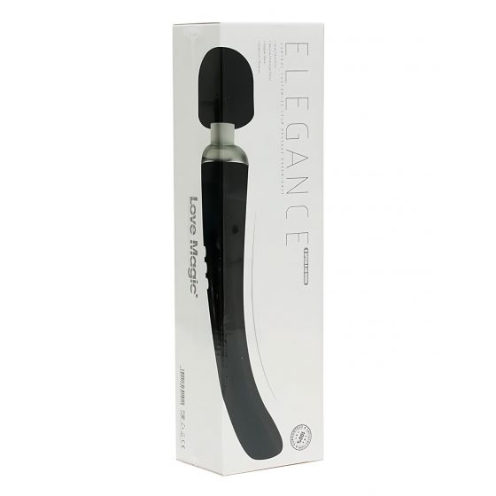 Love Magic Elegance Wand - dobíjecí masážní vibrátor (černý)