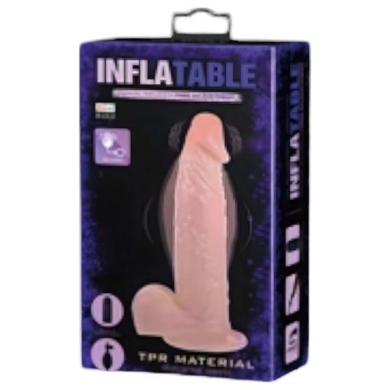 Baile Inflatable - nafukovací realistický vibrátor (přírodní)