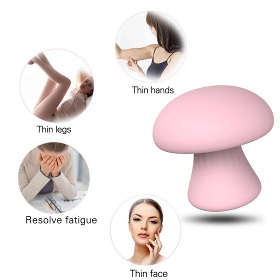 Sex HD Mushroom - dobíjecí masážní přístroj na obličej (růžový)