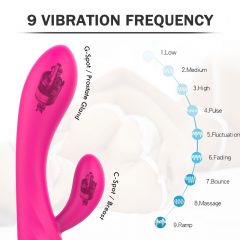   Sex HD Muses - dobíjecí, vodotěsný, vyhřívaný vibrátor (růžový)