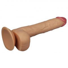   Lovetoy King-Sized - připínací, realistické dildo s varlaty - 25 cm (přírodní)