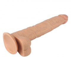   Lovetoy Real Extreme - přísavný dildo s varlaty - 24 cm (přírodní)