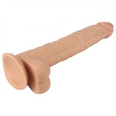   Lovetoy Real Extreme - přísavný dildo s varlaty - 24 cm (přírodní)