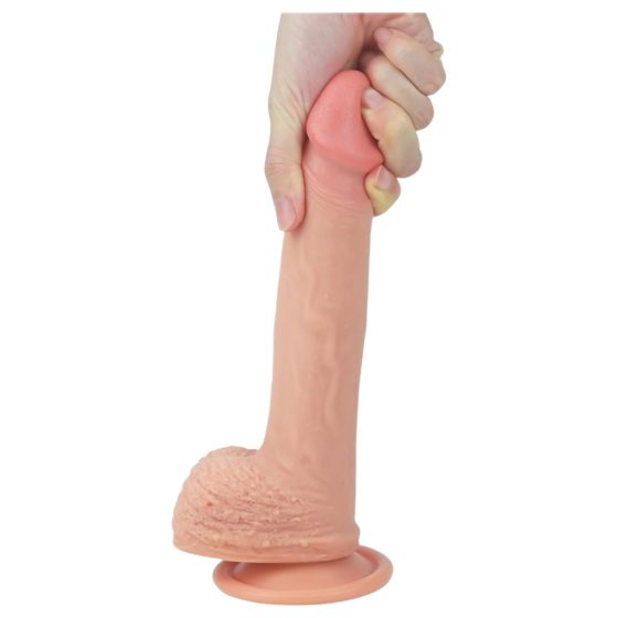 Lovetoy Nature Cock - připínací dildo - 21 cm (přírodní)