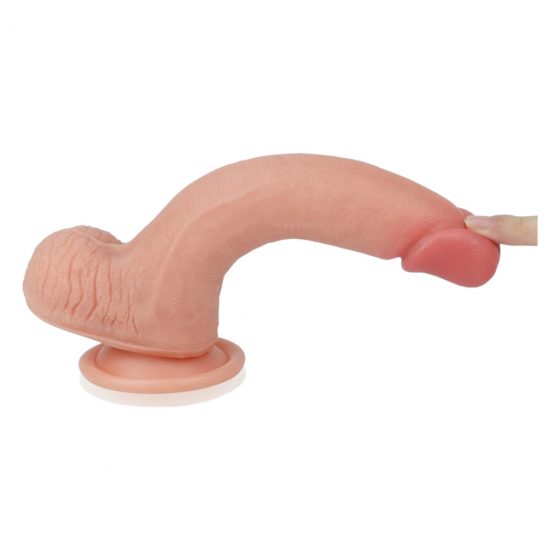 Lovetoy Nature Cock - dvouvrstvé realistické dildo - 20cm (přírodní)