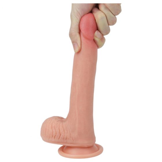 Lovetoy Nature Cock - dvouvrstvé realistické dildo - 20cm (přírodní)