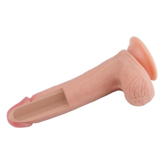 Lovetoy Nature Cock - dvouvrstvé realistické dildo - 20cm (přírodní)