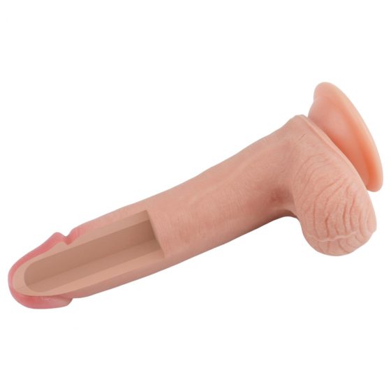 Lovetoy Nature Cock - dvouvrstvé realistické dildo - 20cm (přírodní)