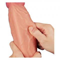   Lovetoy Nature Cock - dvouvrstvé realistické dildo - 25 cm (přírodní)