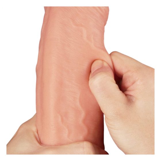 Lovetoy Přírodní Penis - Dvouvrstvý Realistický Dildo - 28cm (přírodní)