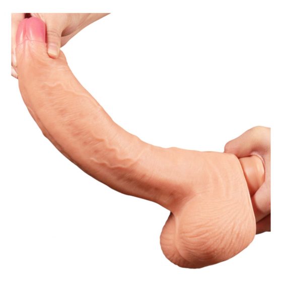 Lovetoy Přírodní Penis - Dvouvrstvý Realistický Dildo - 28cm (přírodní)