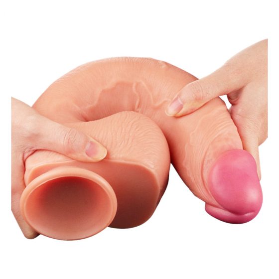 Lovetoy Přírodní Penis - dvouvrstvé realistické dildo - 30cm (přírodní)