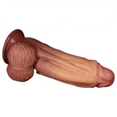   Lovetoy Nature Cock - dvouvrstvé dildo - 26 cm (přírodní)