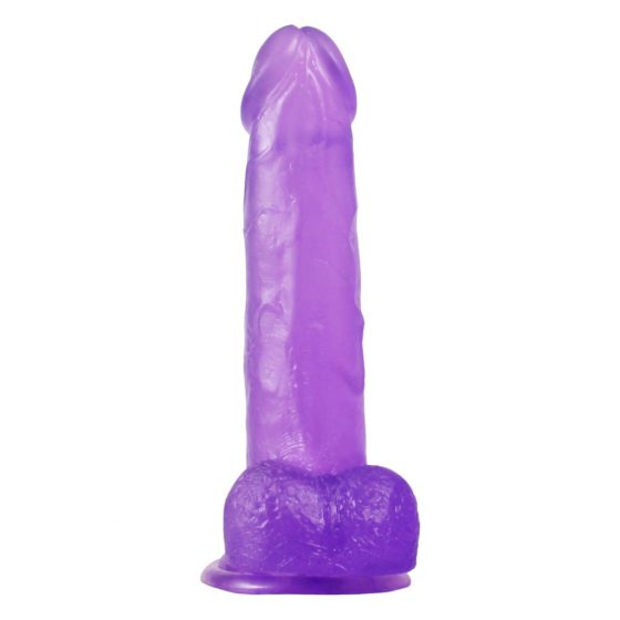 Lovetoy Jelly Studs - realistické dildo s přísavkou - 20 cm (fialové)