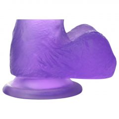   Lovetoy Jelly Kolík - realistický dildo s přísavkou - 15cm (fialový)