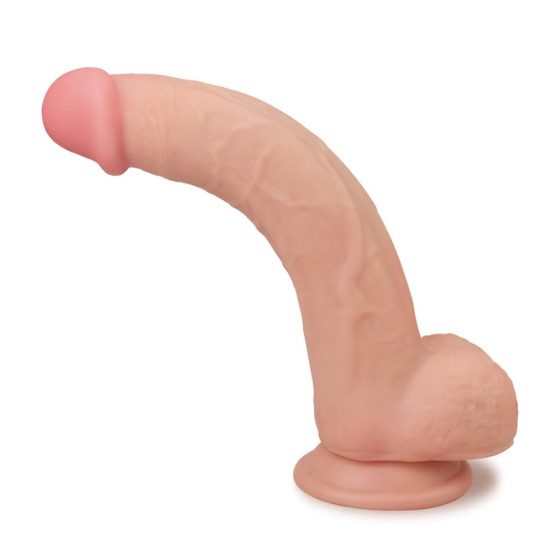 Lovetoy Sliding-Skin - dvouvrstvé dildo - 23 cm (přírodní)